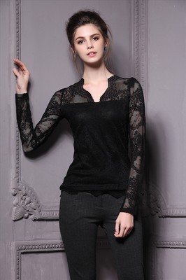 金衣國際 一站式歐洲站深圳精品女裝批發(fā)，秋冬打底衫與蕾絲衫領(lǐng)航時(shí)尚